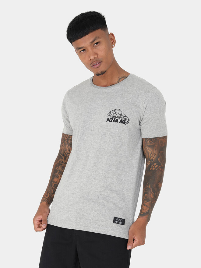 Brave Soul Brave Soul Camiseta MTS-149FRANCHISE Gris Straight Fit