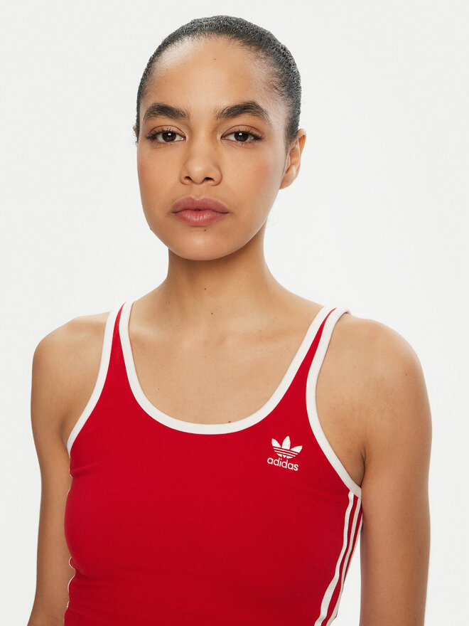 adidas adidas Felső adicolor 3-Stripes JD4615 Piros Slim Fit