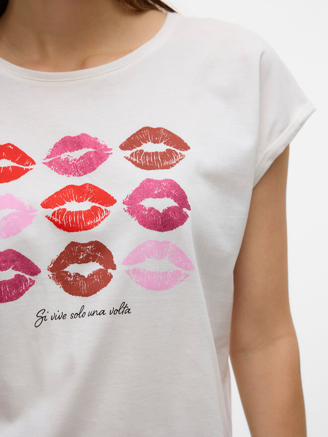 Vero Moda Vero Moda Camiseta Cysma 10328272 Blanco Regular Fit
