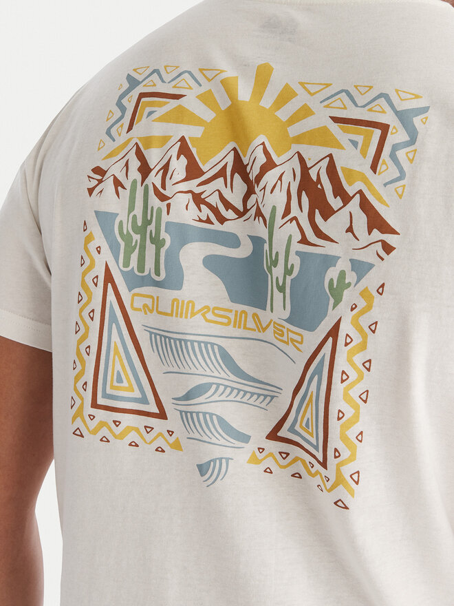 Quiksilver Quiksilver Футболка Ev Desert Waves EQYZT08183 Білий Regular Fit