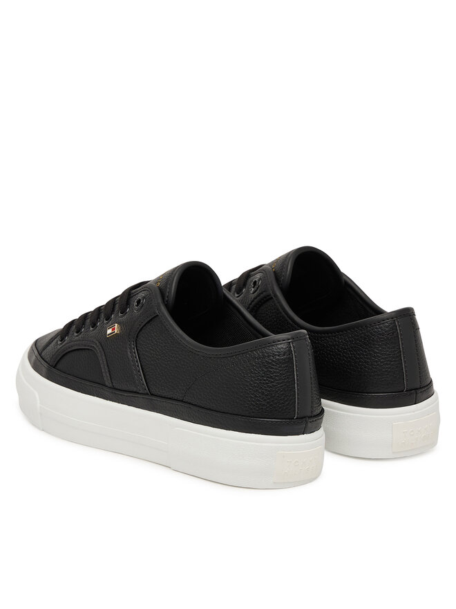 Tommy Hilfiger Sneakers Tommy Hilfiger Platform Vulc Piping Ltr FW0FW09393 Schwarz
