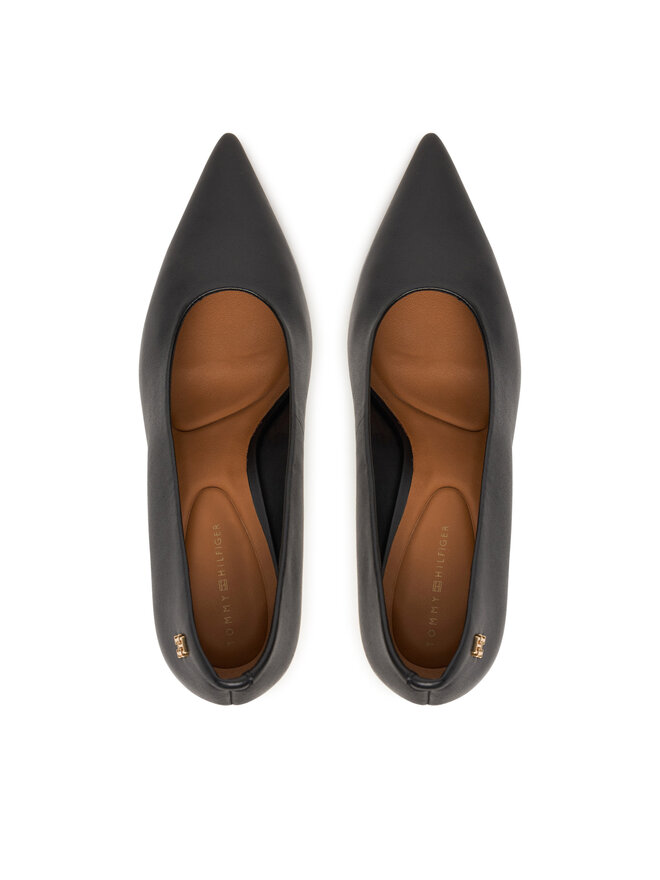 Tommy Hilfiger Pumps Tommy Hilfiger Th Smooth Leather Pump FW0FW08960 Schwarz