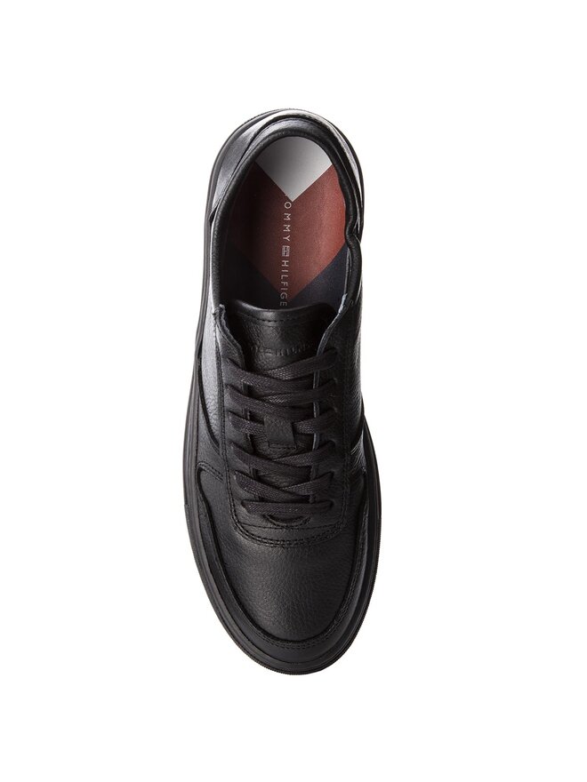 Tommy Hilfiger Sneakers Tommy Hilfiger Pebbled Leather Low FM0FM01684 Schwarz