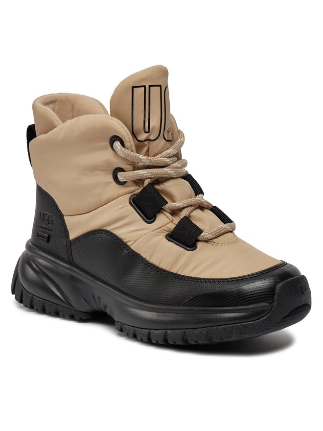 Ugg Μπότες Χιονιού Ugg W Yose Puffer Lace 1143844 Μπεζ