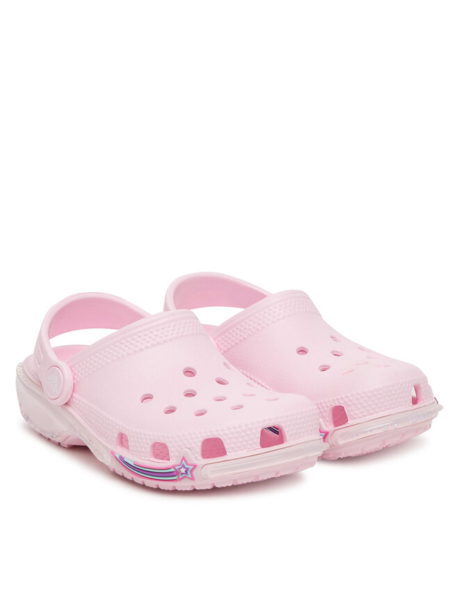 Crocs Pantoletten Crocs Classic Star Sparkle Shaker Clog 211620 Rosa