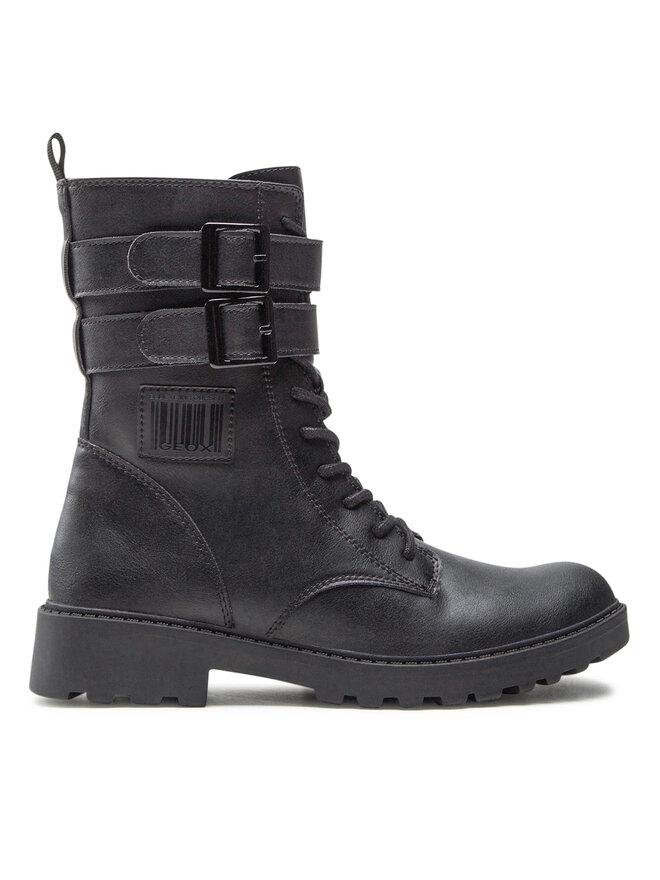 Geox Schnürstiefeletten Geox J Casey G. B J2620B 000BC C9999 D Schwarz