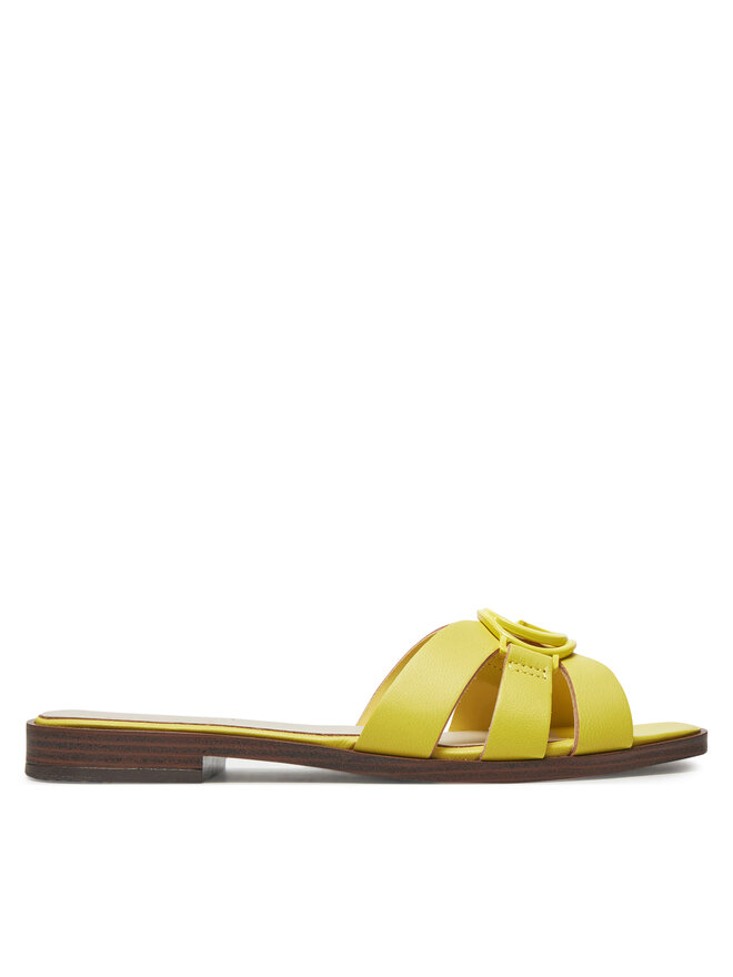 Guess Klapki Guess Symo FLJSYM LEA03 Żółty