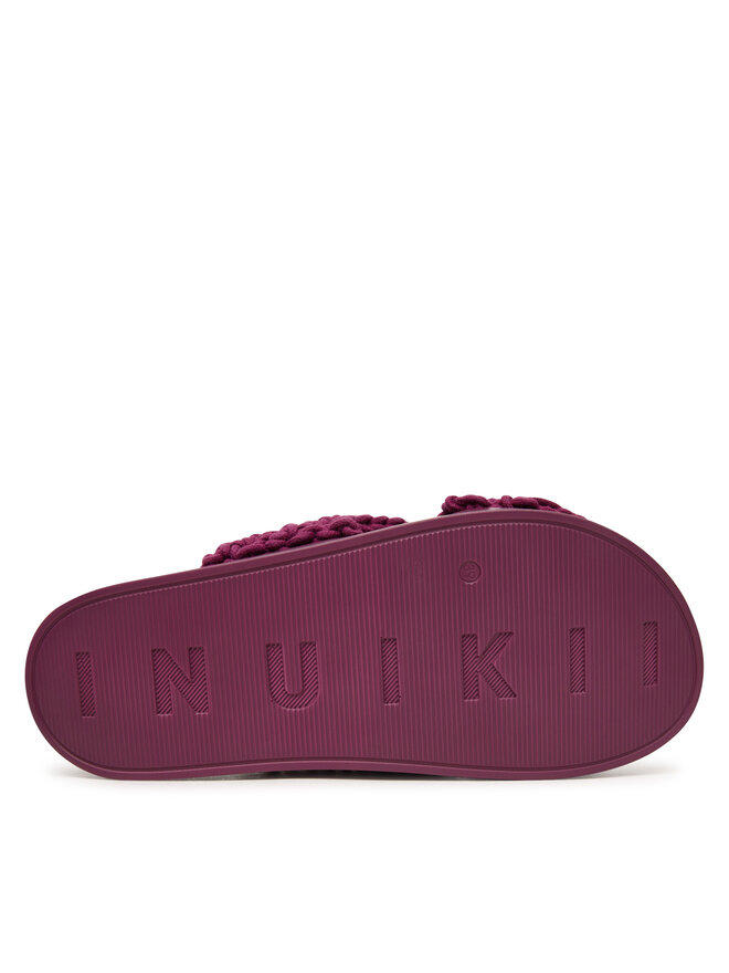 Inuikii Pantoletten Inuikii Woven Stones 1004.003.0073 Dunkelrot