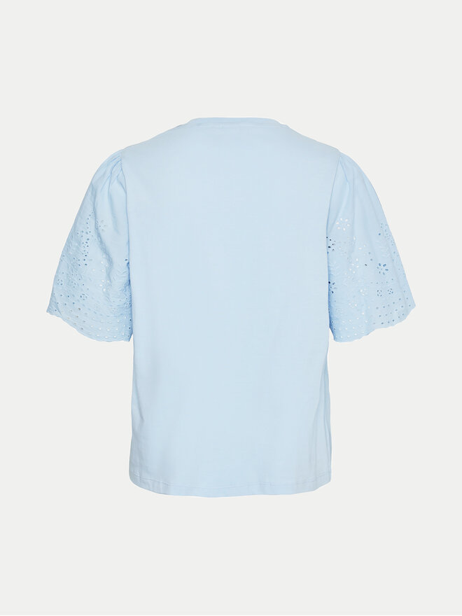 YAS YAS Camiseta Lex 26033890 Celeste Regular Fit
