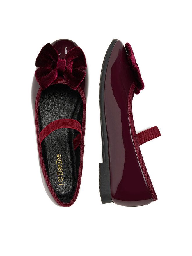 DeeZee Ballerinas DeeZee CEO-CM220831-31(IV)DZ Dunkelrot