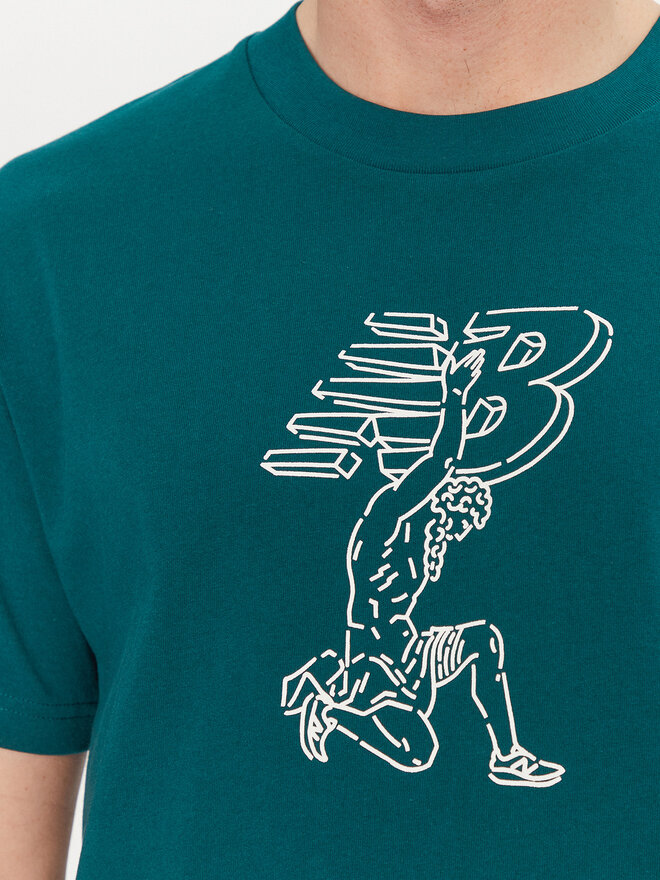 New Balance New Balance T-Shirt MT51978 Grün Relaxed Fit