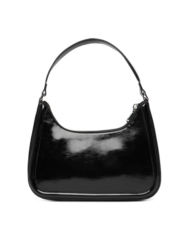 Calvin Klein Handtasche Calvin Klein Bold Ck Metallic Shoulder Bag LV04F3332G Schwarz