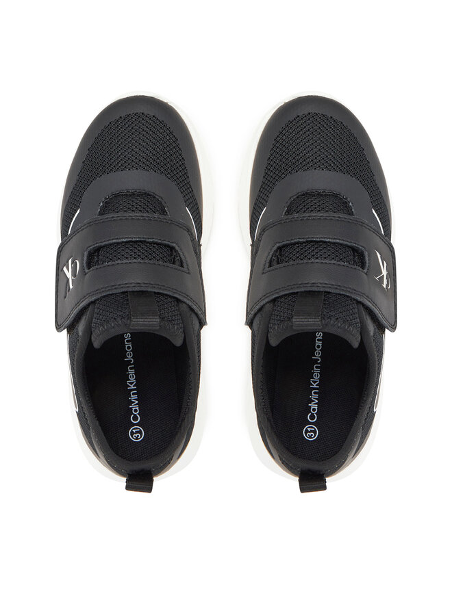 Calvin Klein Jeans Sneakersy Calvin Klein Jeans Low Cut Velcro Sneaker V1X9-83001-1697 S Czarny