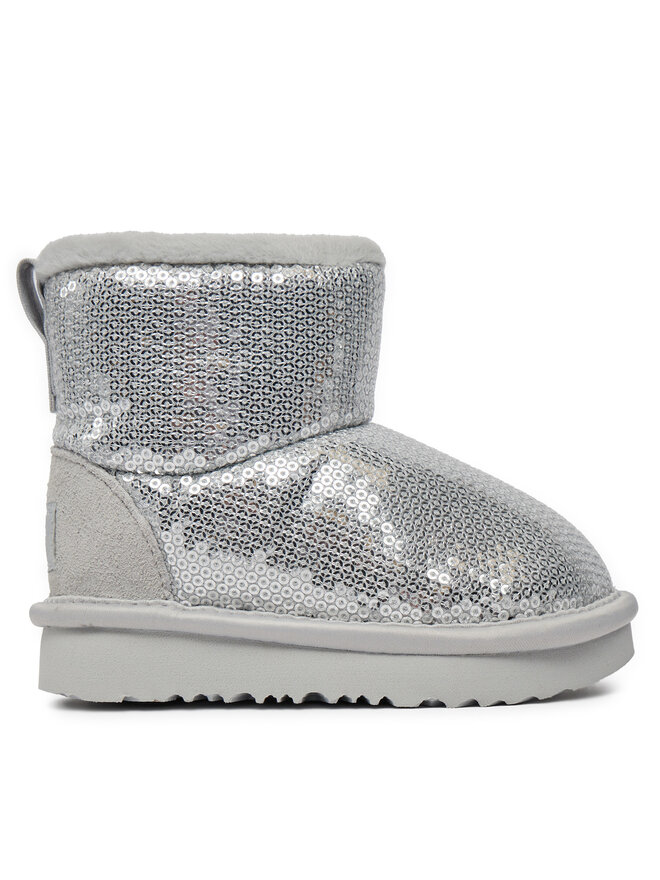 Ugg Μπότες Χιονιού Ugg T Classic Mini Mirror Ball 1143708T Ασημί
