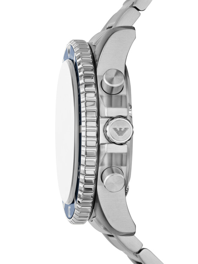 Emporio Armani Pulkstenis Emporio Armani World Explorer AR11681 Sudraba