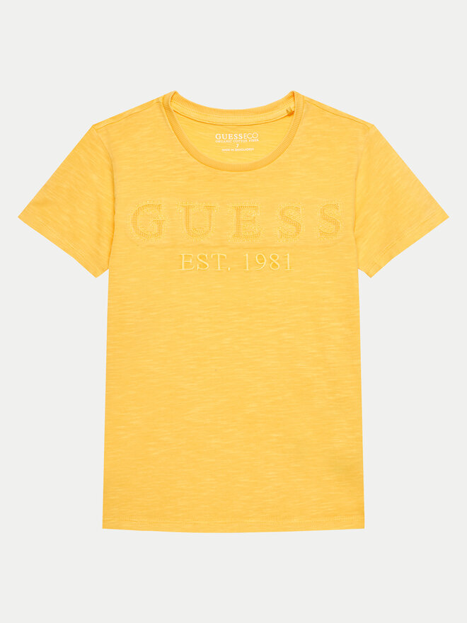 Guess Guess Camiseta L4GI09 K6XN4 Amarillo Regular Fit