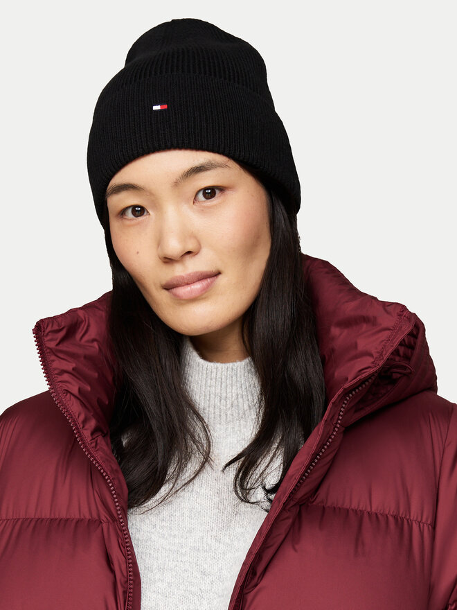 Tommy Hilfiger Čiapka Tommy Hilfiger Essential AW0AW16637 Čierna