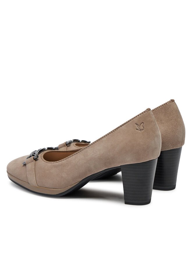 Escarpins Caprice Pour Femme - Modèle 9-22490-43 - Cuir De Qualité, Largeur G, Talon Élégant - Chaussures De Ville Chic
