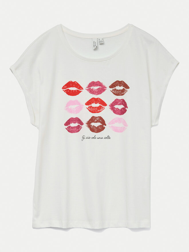 Vero Moda Vero Moda Póló Cysma 10328272 Fehér Regular Fit