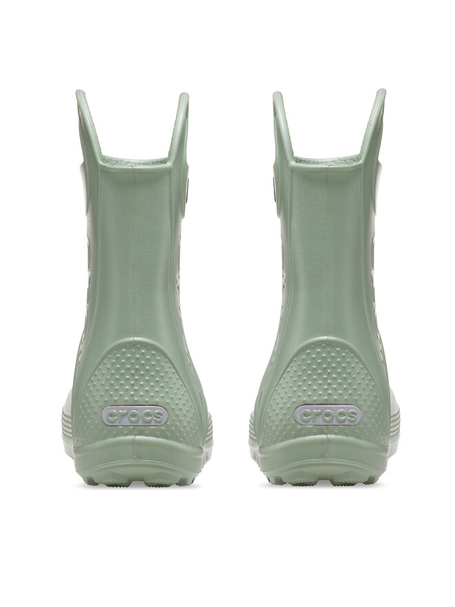 Crocs Cizme de cauciuc Crocs Handle Rain Boot Kids 12803 Verde