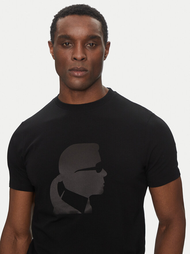 KARL LAGERFELD KARL LAGERFELD T-Shirt 755054 552221 Schwarz Regular Fit