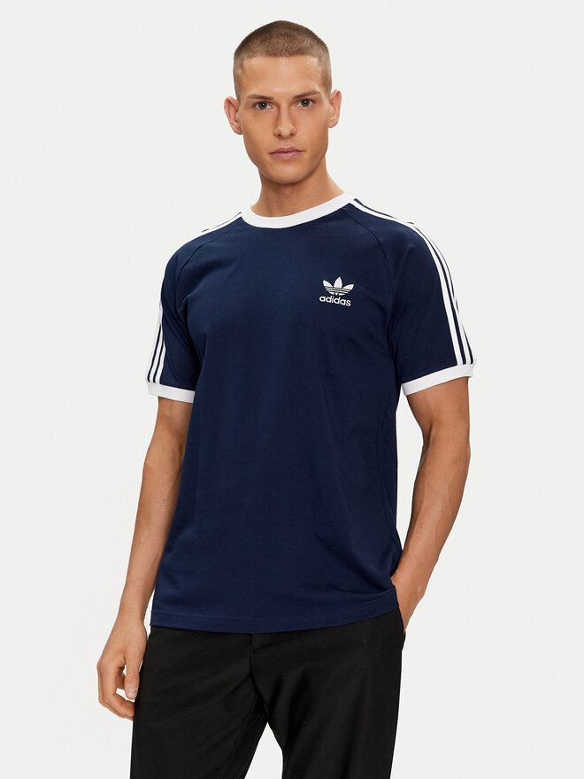 adidas adidas Marškinėliai Adicolor Classics 3-Stripes T-Shirt IA4850 Mėlyna Slim Fit