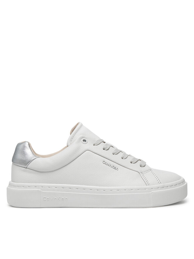 Calvin Klein Sneakersy Calvin Klein Cupsole Lace Up W/Ml HW0HW02288 Biały