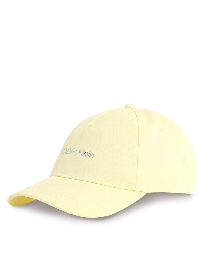 Calvin Klein Czapka z daszkiem Calvin Klein Ck Must Tpu Logo Cap K60K610525 Żółty