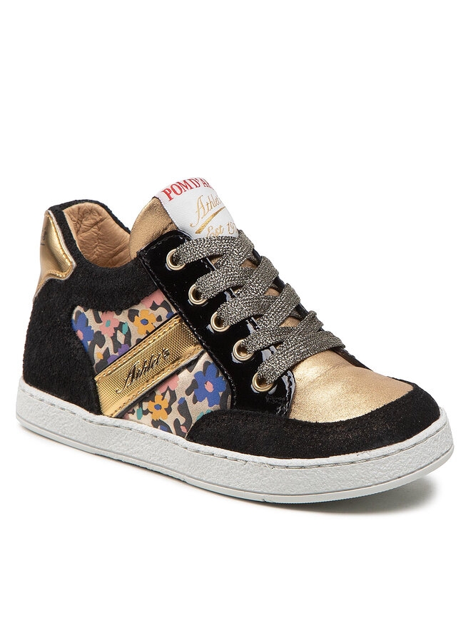 Pom d'Api Sneakersy Pom d'Api Print Animal Fl N1SECR0406 S Čierna