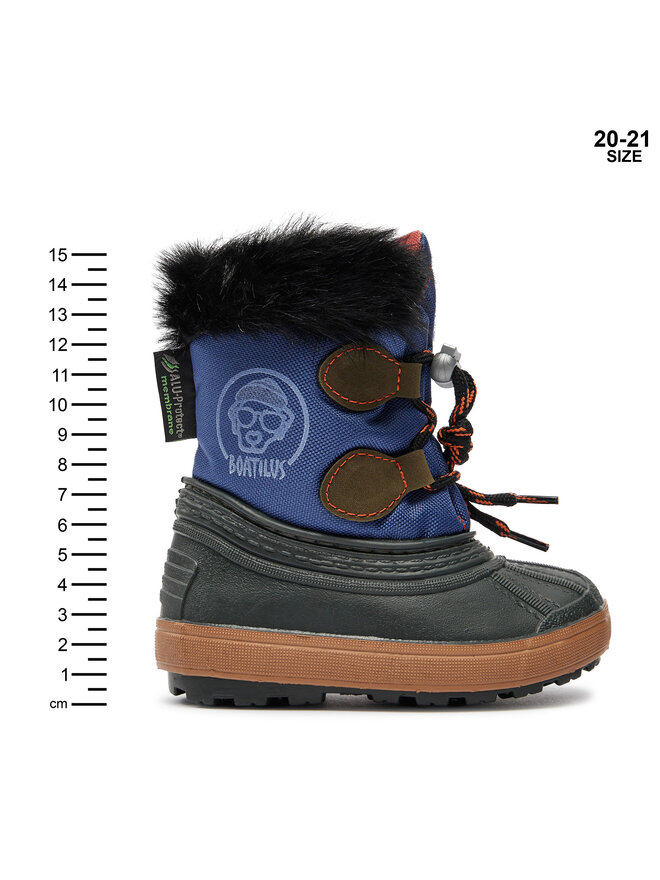Boatilus Škornji za sneg Boatilus Nippy 02 Sint. Leather Boot NN02 VAR.43PR Zelena