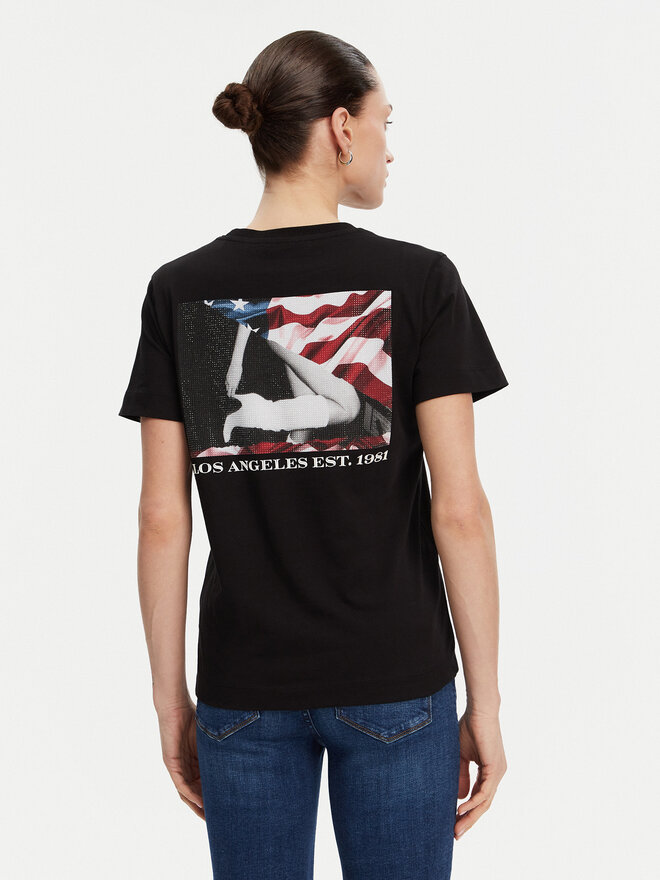 Guess Guess T-Shirt W5RI04 I3Z14 Μαύρο Regular Fit