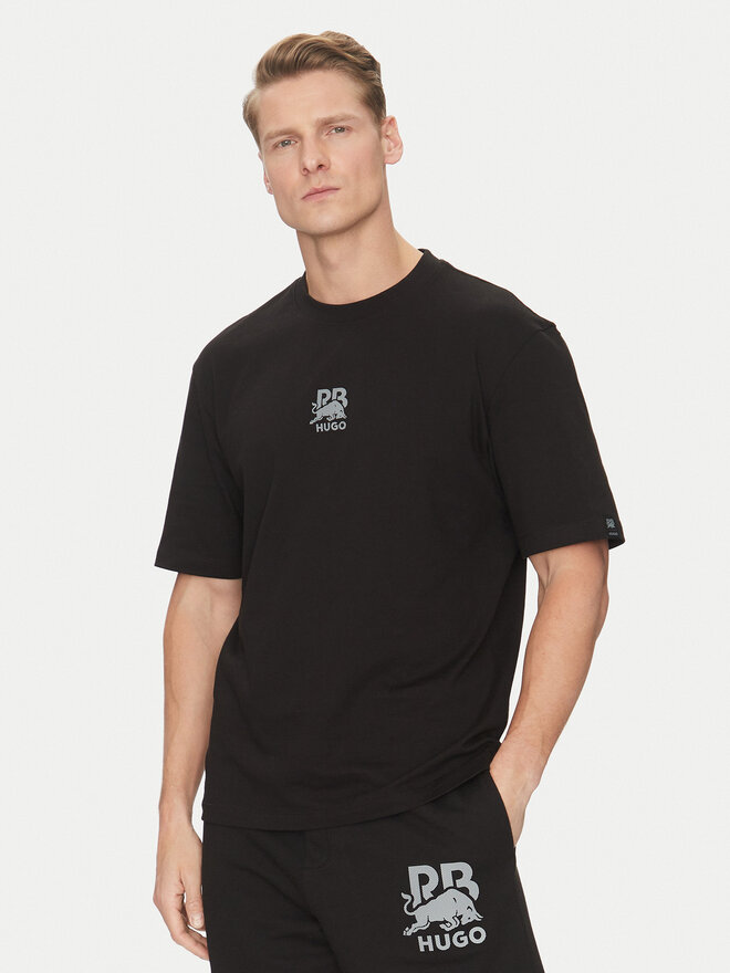 HUGO HUGO T-Shirt Deckies_RB 50542766 Μαύρο Regular Fit