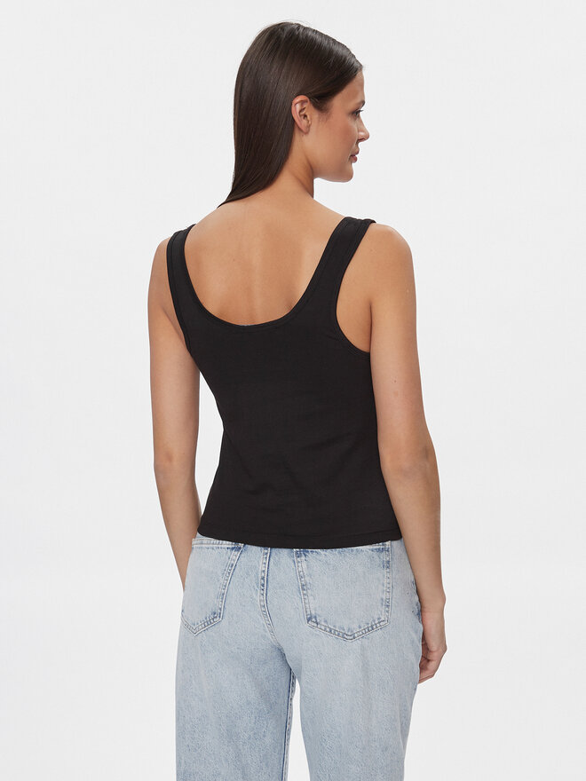 Calvin Klein Jeans Calvin Klein Jeans Top Institutional J20J221064 Schwarz Slim Fit