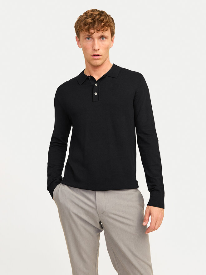 Jack&Jones Jack&Jones Pólóing William 12259650 Fekete Regular Fit