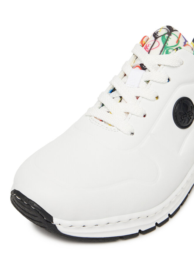 Rieker Sneakersy Rieker M4903-80 Biela