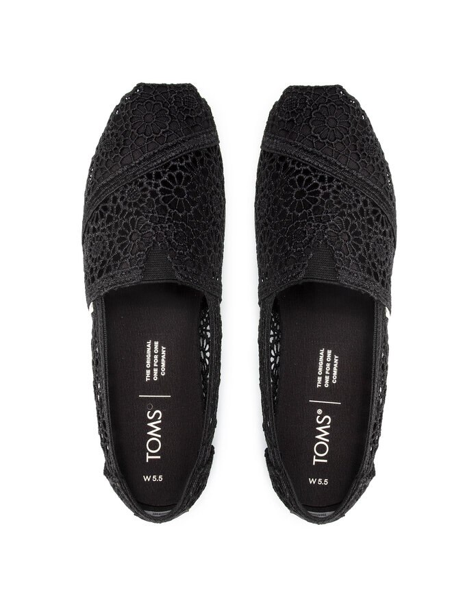 Toms Félcipő Toms Alpargata 10016254 Fekete