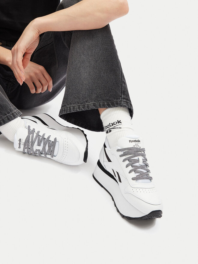 Reebok Snīkeri Reebok CLASSIC LEATHER TRIPLE LIFT 100209620 Balts