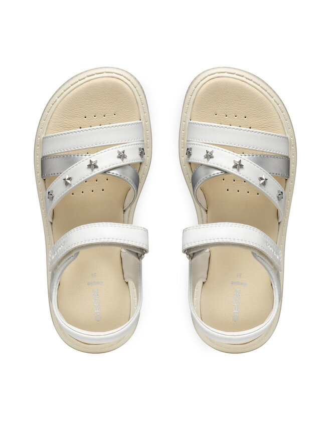 Geox Sandály Geox J Kodette Gir J45DBI 000BC C0007 D Bílá