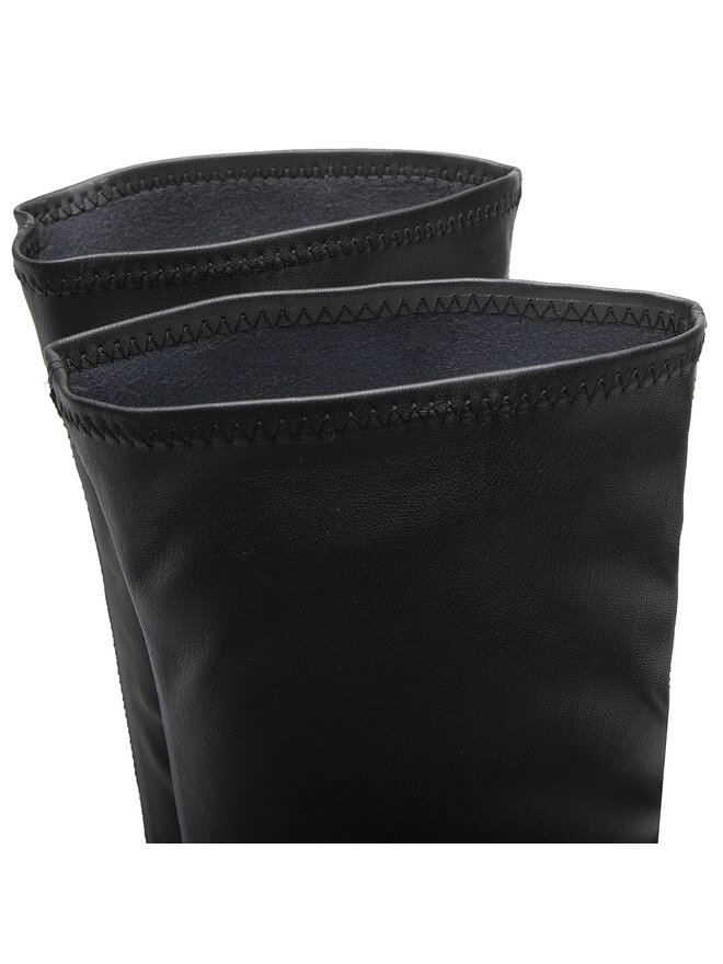 Geox Cizme lungi muschetar Geox D Iridea H D16HRH 0KB43 C9999 Negru