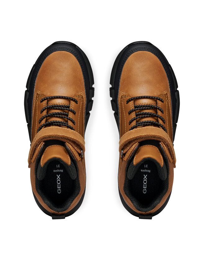 Geox Schnürschuhe Geox J Flexyper J369BA 0CLFU C6002 D Braun