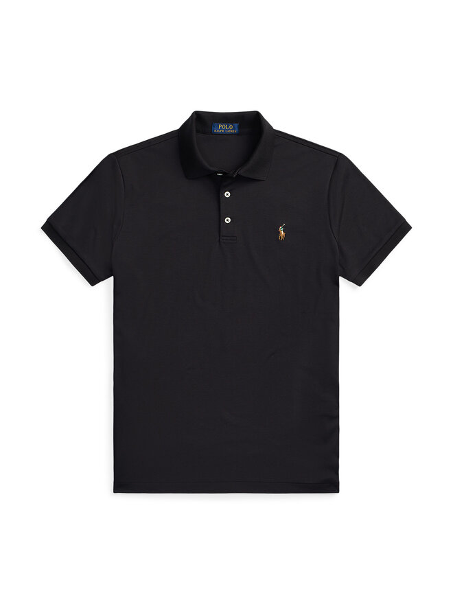 Polo Ralph Lauren Поло Ssl 710713130001 Чорний Slim Fit | evzuttya