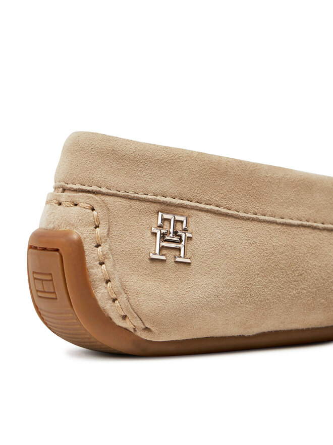 Tommy Hilfiger Mokasyny Tommy Hilfiger Th Suede Driver Loafer FW0FW08563 Beżowy