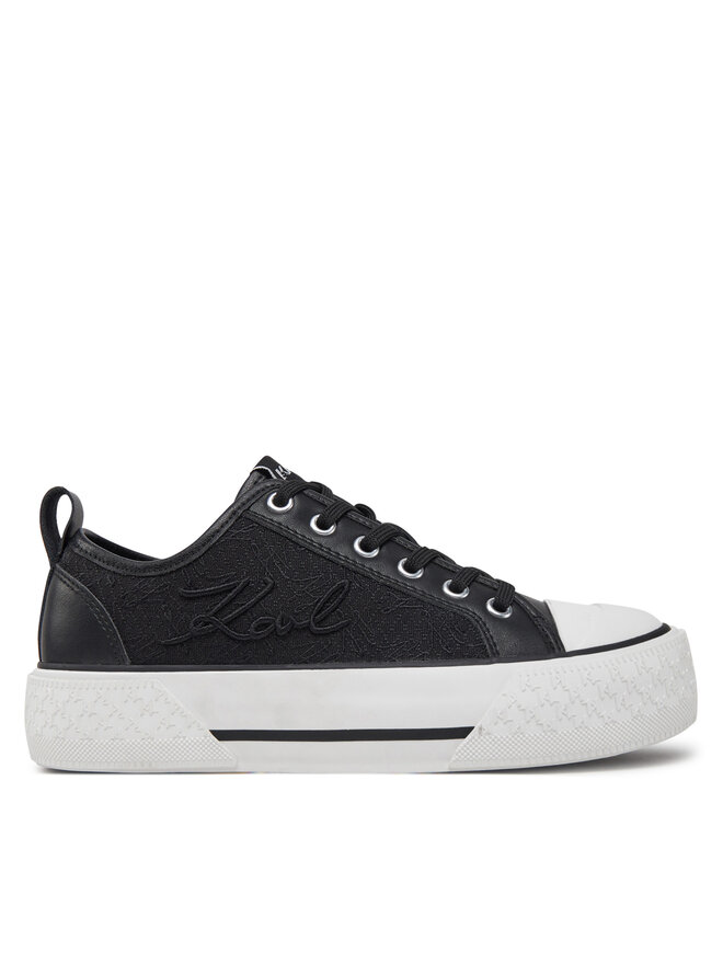 KARL LAGERFELD Sneakers aus Stoff KARL LAGERFELD Kampus Max III KL60611F Schwarz