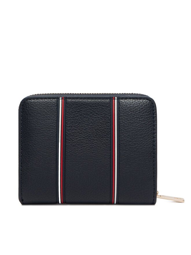 Tommy Hilfiger Geldbörse Tommy Hilfiger Th Icon Med Za W/Flap Corp AW0AW18653 Dunkelblau