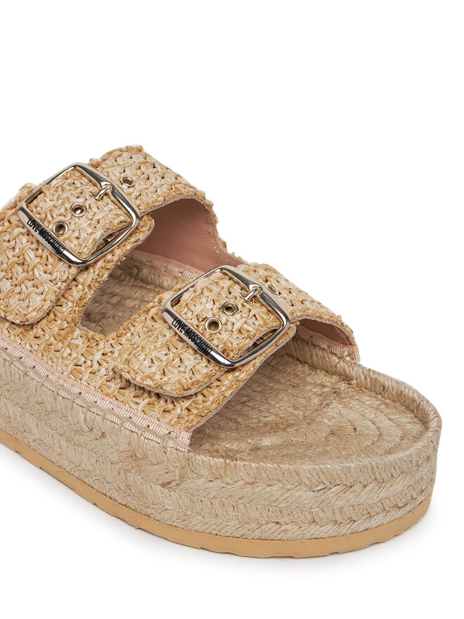 LOVE MOSCHINO Espadrile LOVE MOSCHINO JA28393G0MJQ0107 Bež