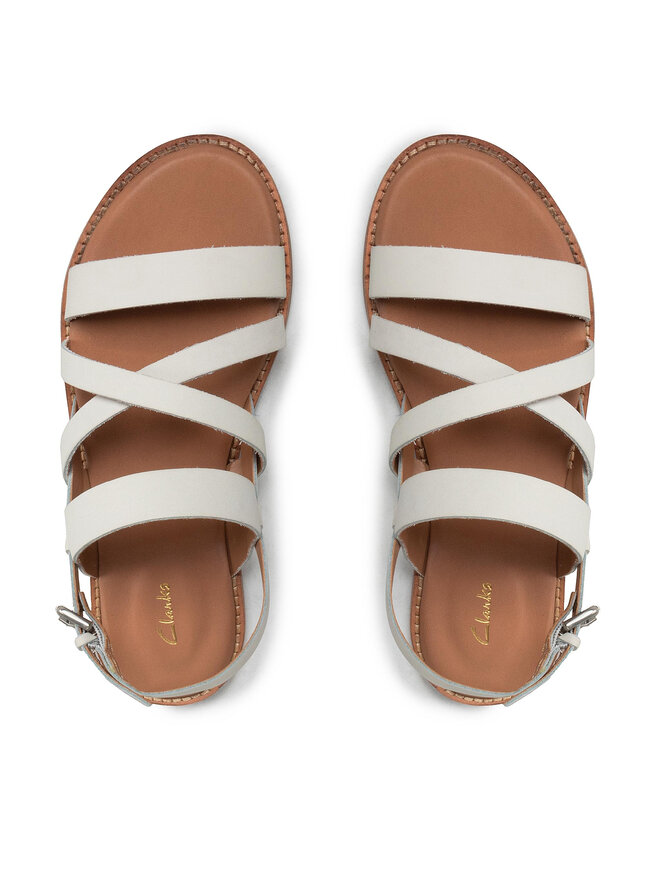 Clarks Sandály Clarks Karsea Sun 261660284 Bílá