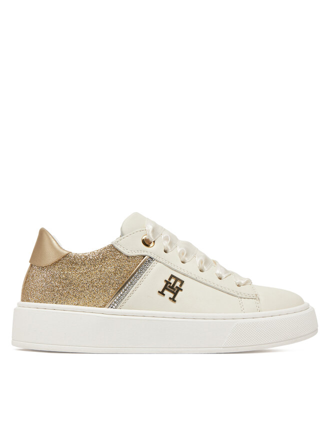 Tommy Hilfiger Tenisice Tommy Hilfiger Low Cut Lace-Up Sneaker T4A9-33935-1281 M Bijela
