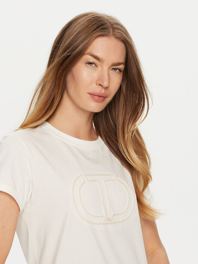 TWINSET TWINSET T-Shirt 241TP2212 Λευκό Regular Fit