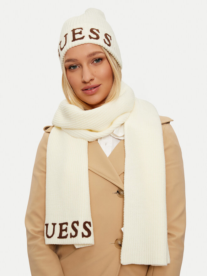 Guess Zestaw Szalik i Czapka Guess GFBOXW P4402 Écru