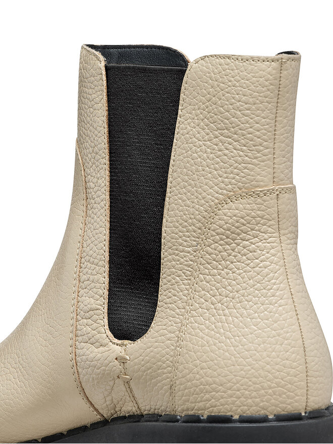 Geox Kotníková obuv s elastickým prvkem Geox D Felleny D46XEC 046NH C6182 Écru